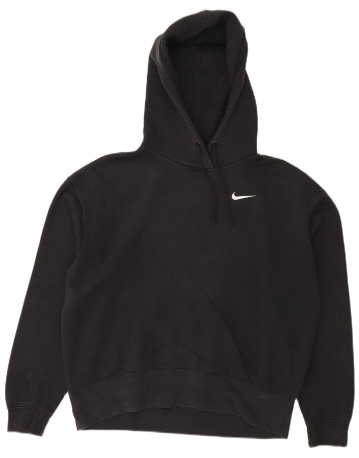 Nike - Sudadera con capucha para mujer, talla pequeña, algodón negro