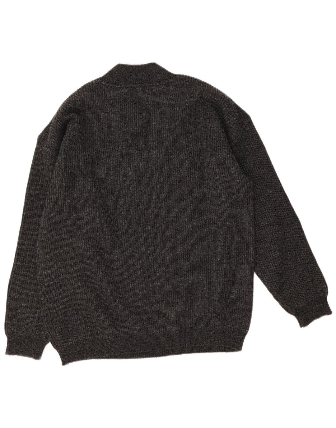 Stefanel Jersey De Cuello Alto Para Hombre De Lana Gris Medio