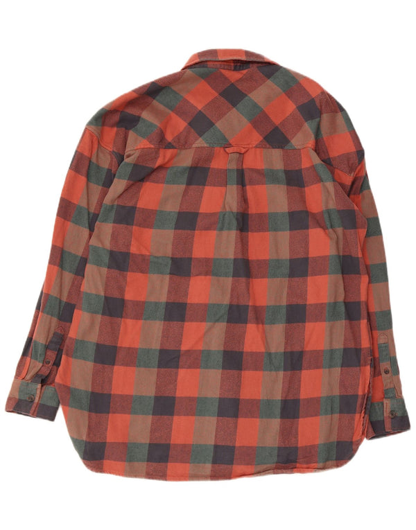 Camisa de franela para mujer Fat Face UK 40 Mediana Algodón a cuadros multicolor