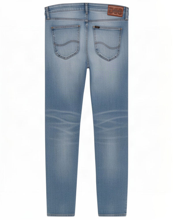 Lee Mens Malone Vaqueros Pitillo Desgastados W32 L32 Algodón Azul