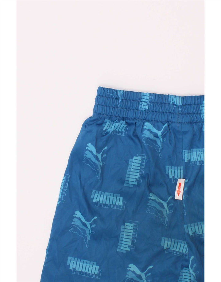 Puma Boys Graphic Sport Shorts 6-7 años Azul Poliéster