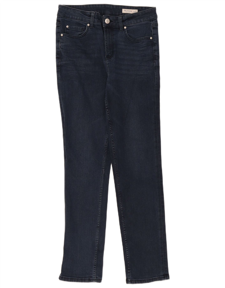 Marks & Spencer Vaqueros Rectos para Mujer UK 12 Medium W30 L30 Azul Marino