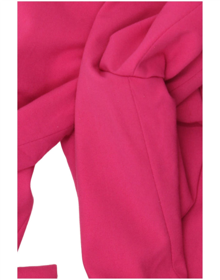 Zara Mujer Chaqueta Blazer De 1 Botón UK 10 Small Rosa Poliéster