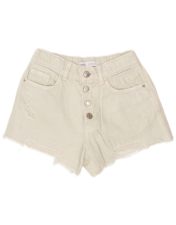 Zara Shorts Vaqueros Niña 11-12 Años Verde Algodón