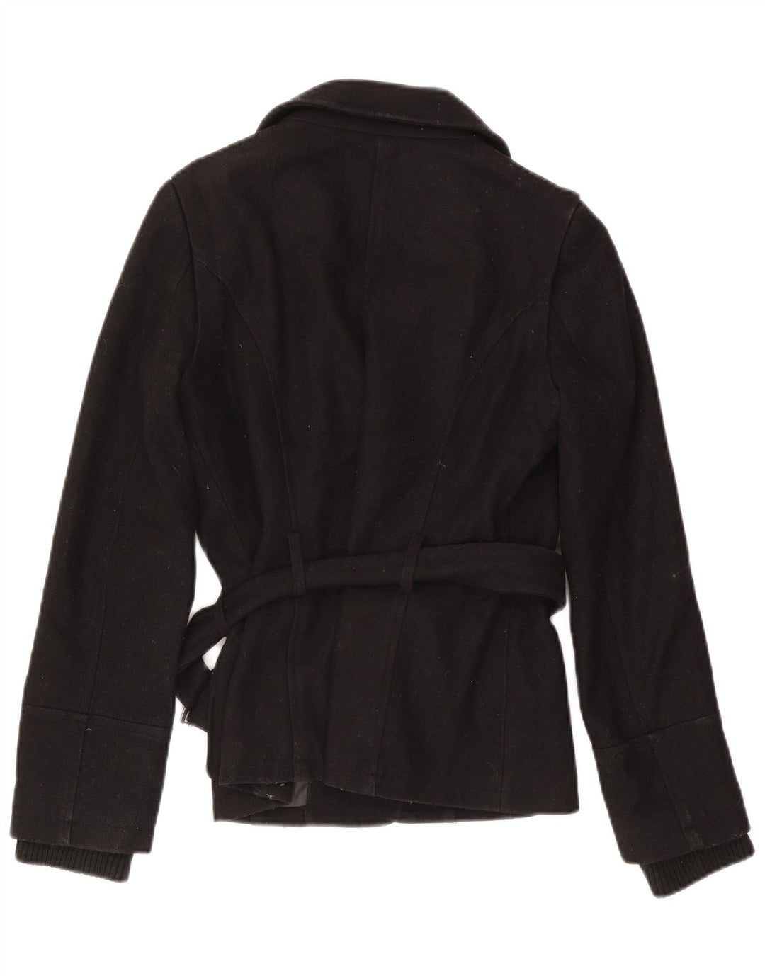 Zara Mujer Utility Jacket UK 10 Small Poliéster Negro