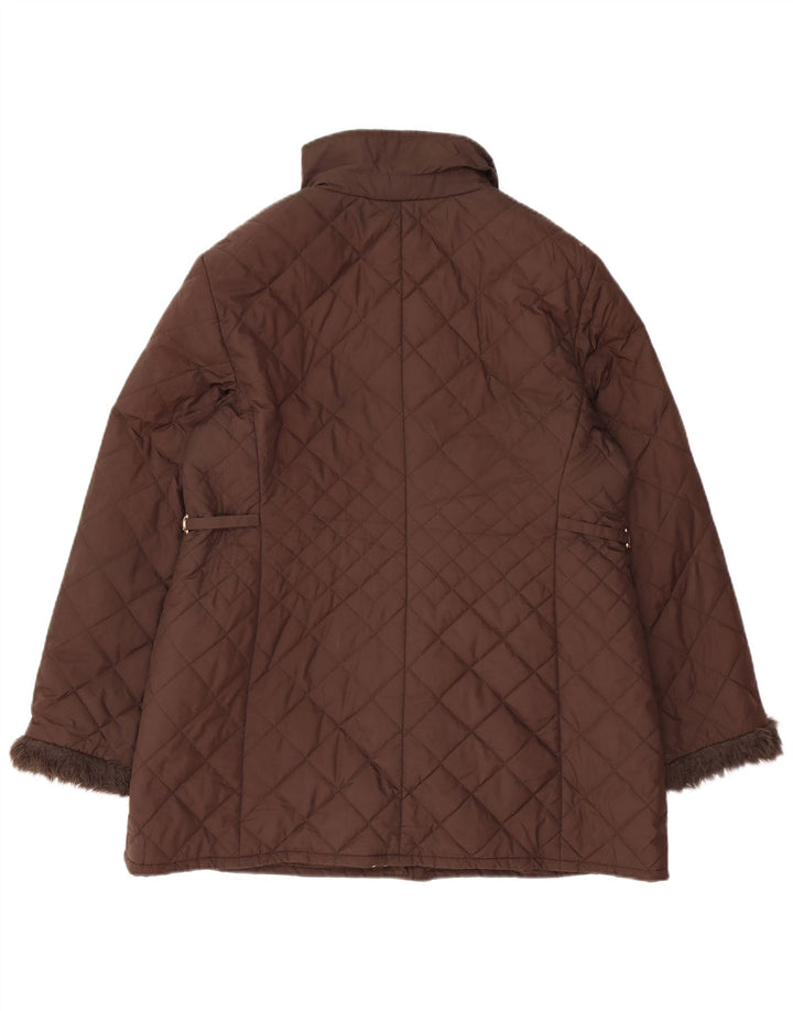 Marks & Spencer Chaqueta acolchada para mujer UK 46 Grande Poliéster marrón