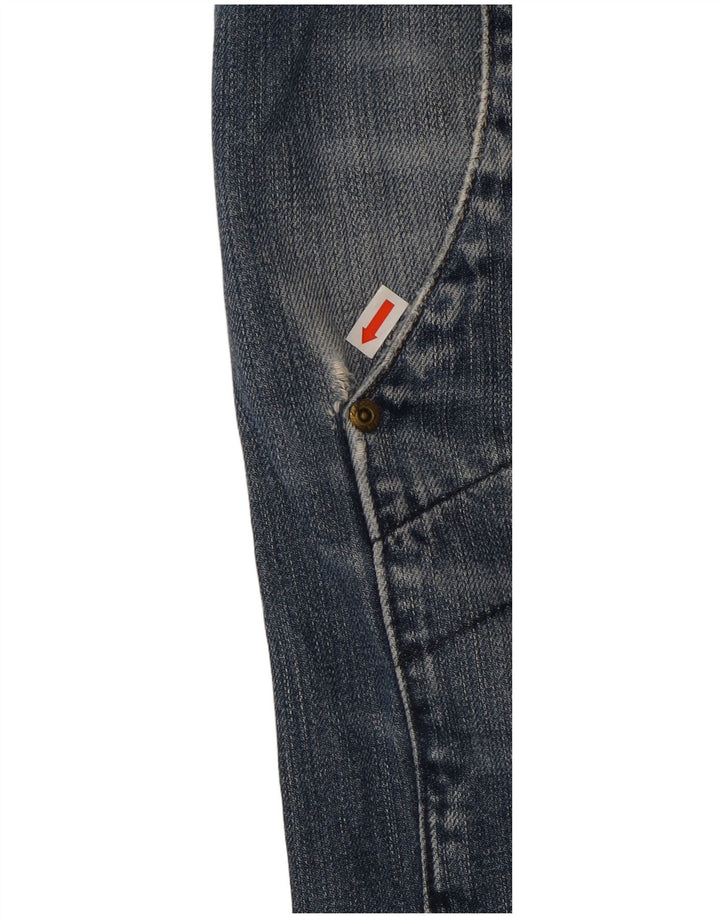 LEE Mens Whizit Denim Shorts W32 Algodón Azul Medio