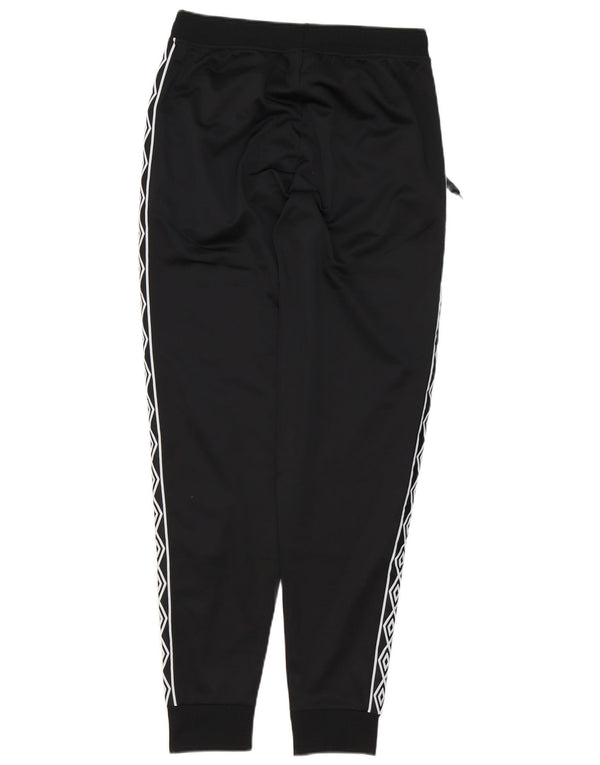 Umbro Hombre Pantalones De Chándal Gráfico Joggers Small Poliéster Negro