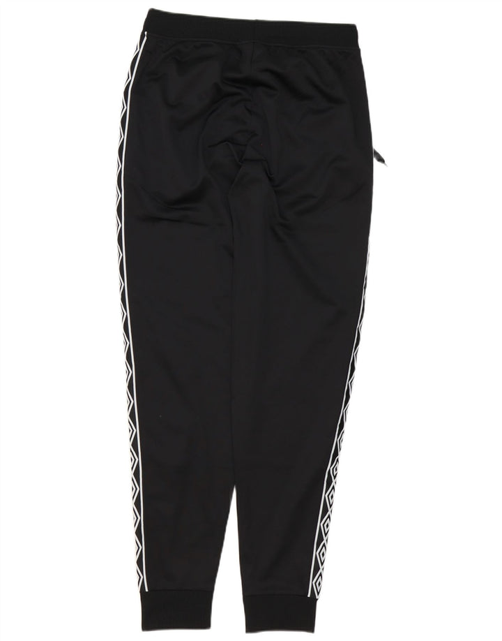 Umbro Hombre Pantalones De Chándal Gráfico Joggers Small Poliéster Negro