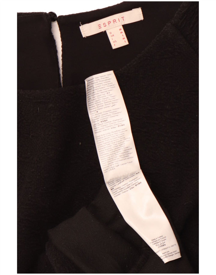 ESPRIT Vestido acampanado para mujer UK 40 Mediano Algodón negro