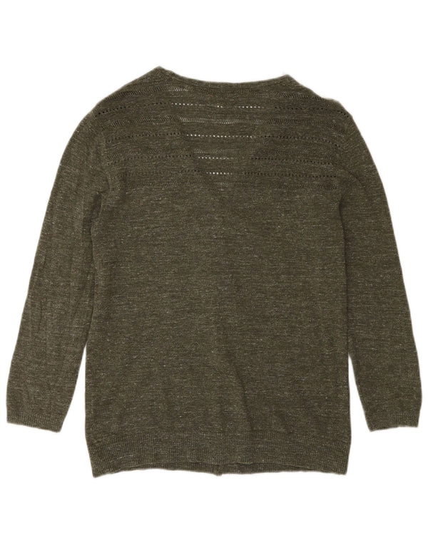 Cárdigan para mujer Fat Face UK 8 Small Algodón moteado color caqui