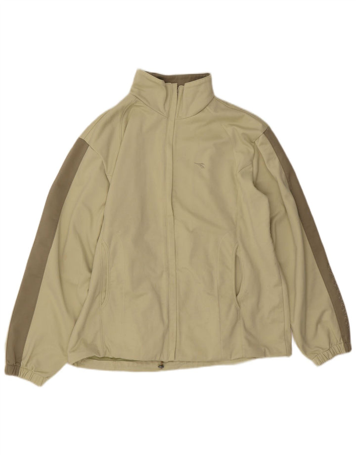 Diadora Chaqueta de chándal para mujer, talla 40, talla grande, color beige, poliéster
