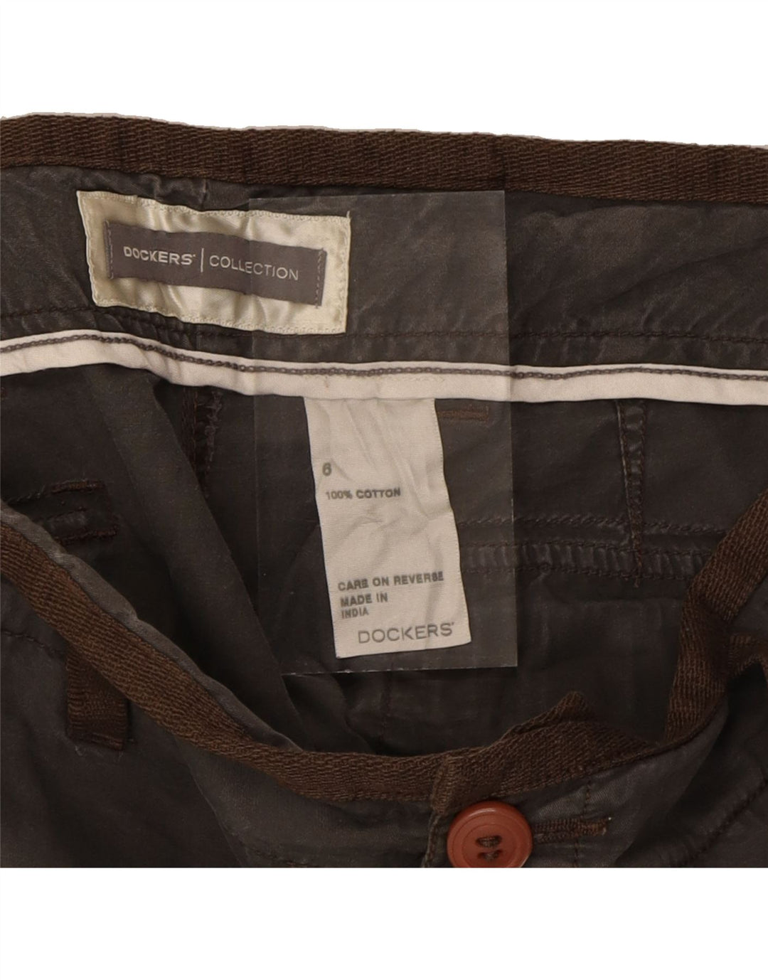 DOCKERS Womens Chino Shorts US 6 Medium W30  Grey Cotton Vintage Dockers and Second-Hand Dockers from Messina Hembry 