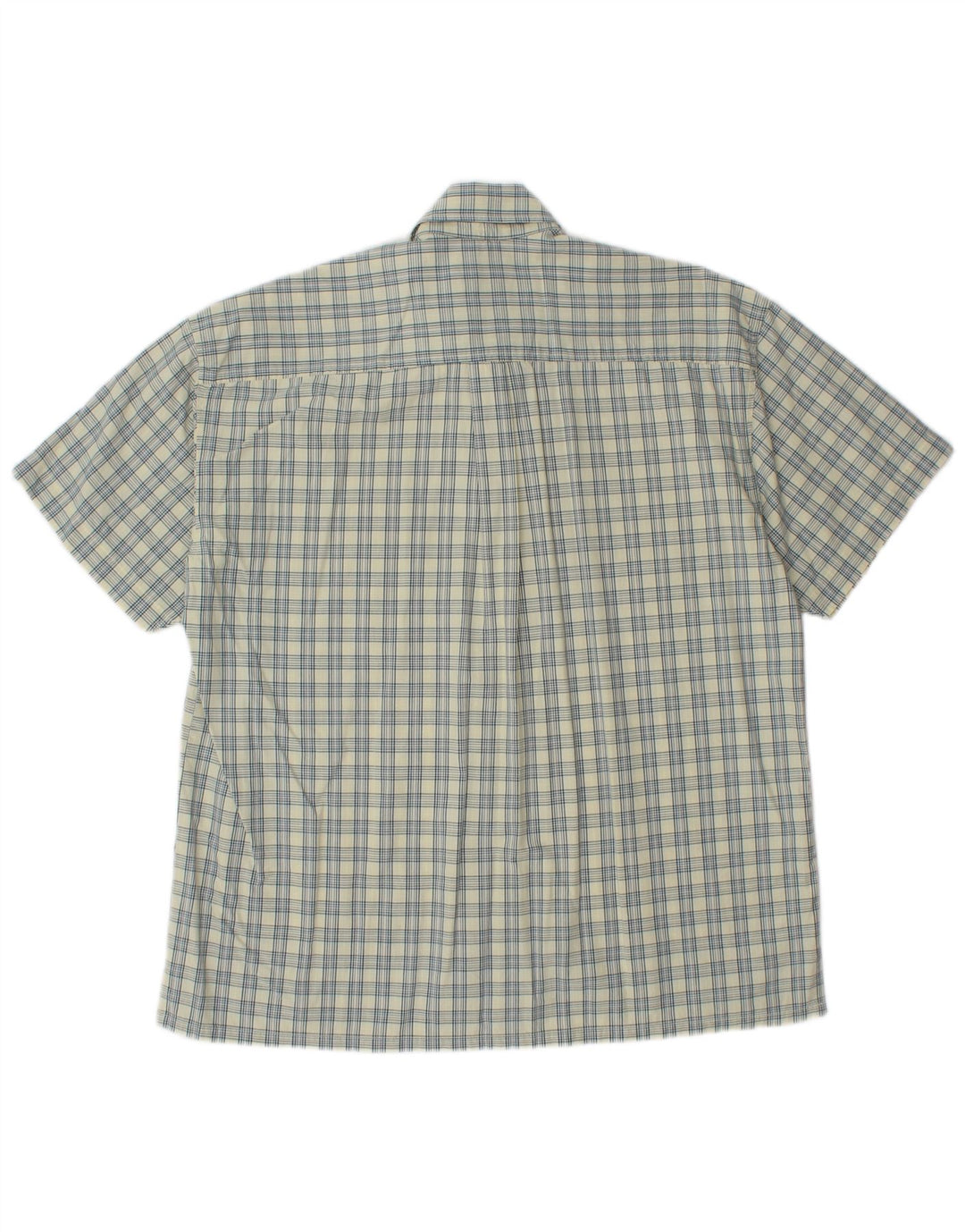 Camisa Dockers Hombre Manga Corta Cuadros Amarillo Medio