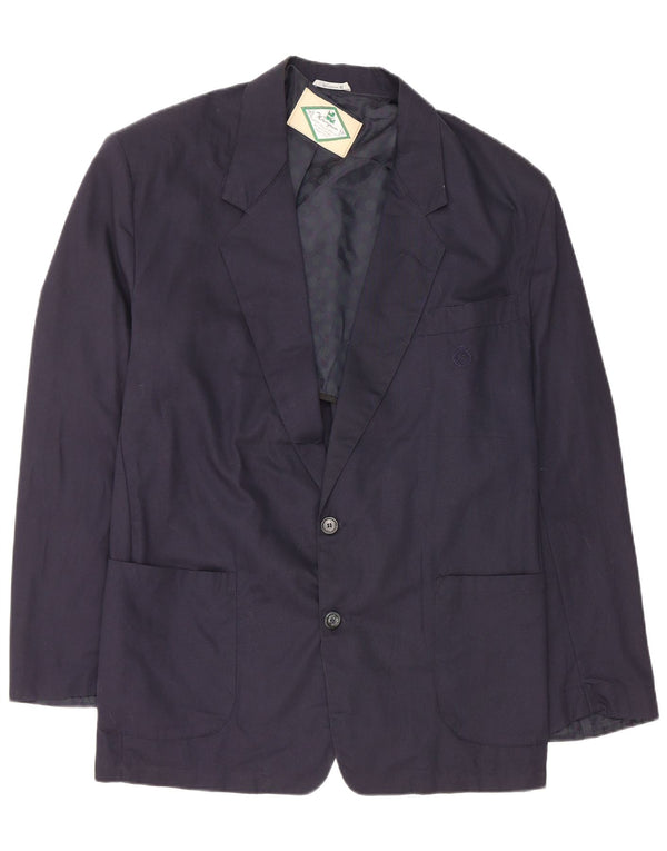 Wampum Chaqueta Blazer de 2 Botones para Hombre XL Algodón Azul Marino