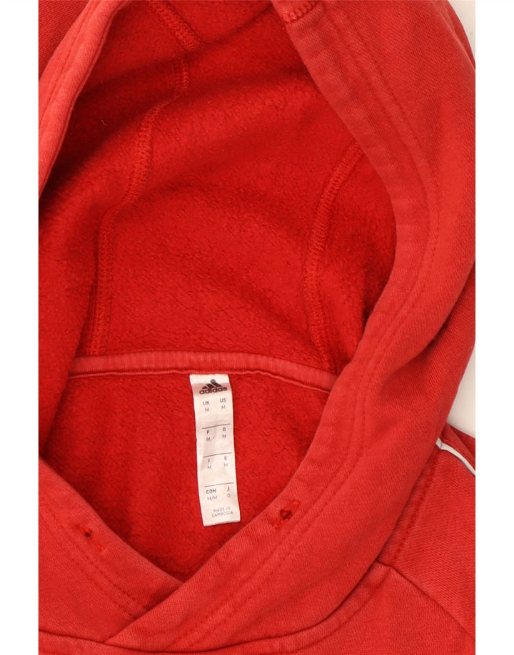 ADIDAS Hombre Sudadera con capucha Jumper Medium Rojo Algodón