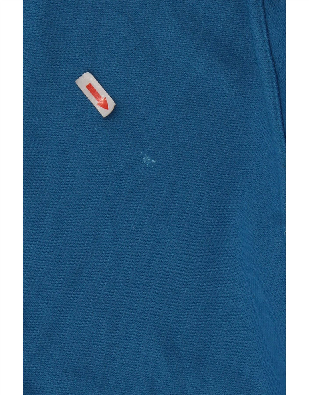 Vintage hombres sudadera gráfica jumper medio azul algodón retro