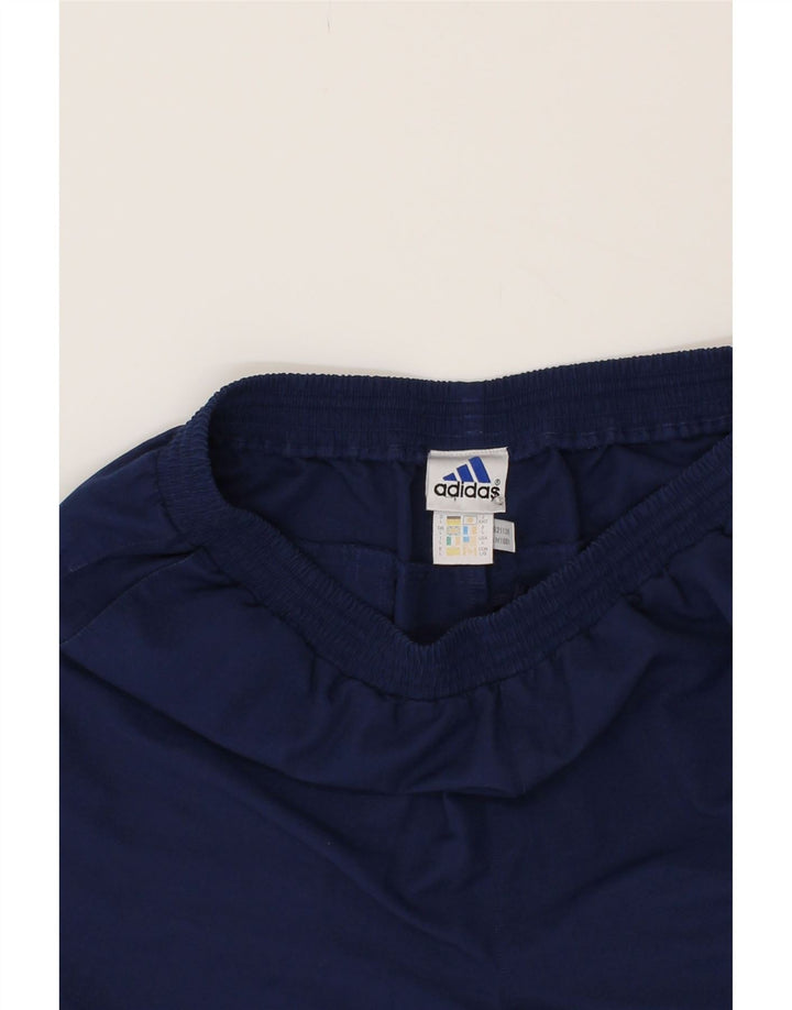 ADIDAS Mens Sport Shorts Large  Navy Blue Polyester Vintage Adidas and Second-Hand Adidas from Messina Hembry 