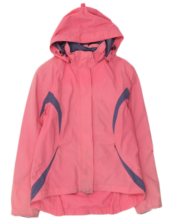Musto Chaqueta Impermeable Con Capucha Signature Para Mujer UK 40 Medium Pink Colourblock