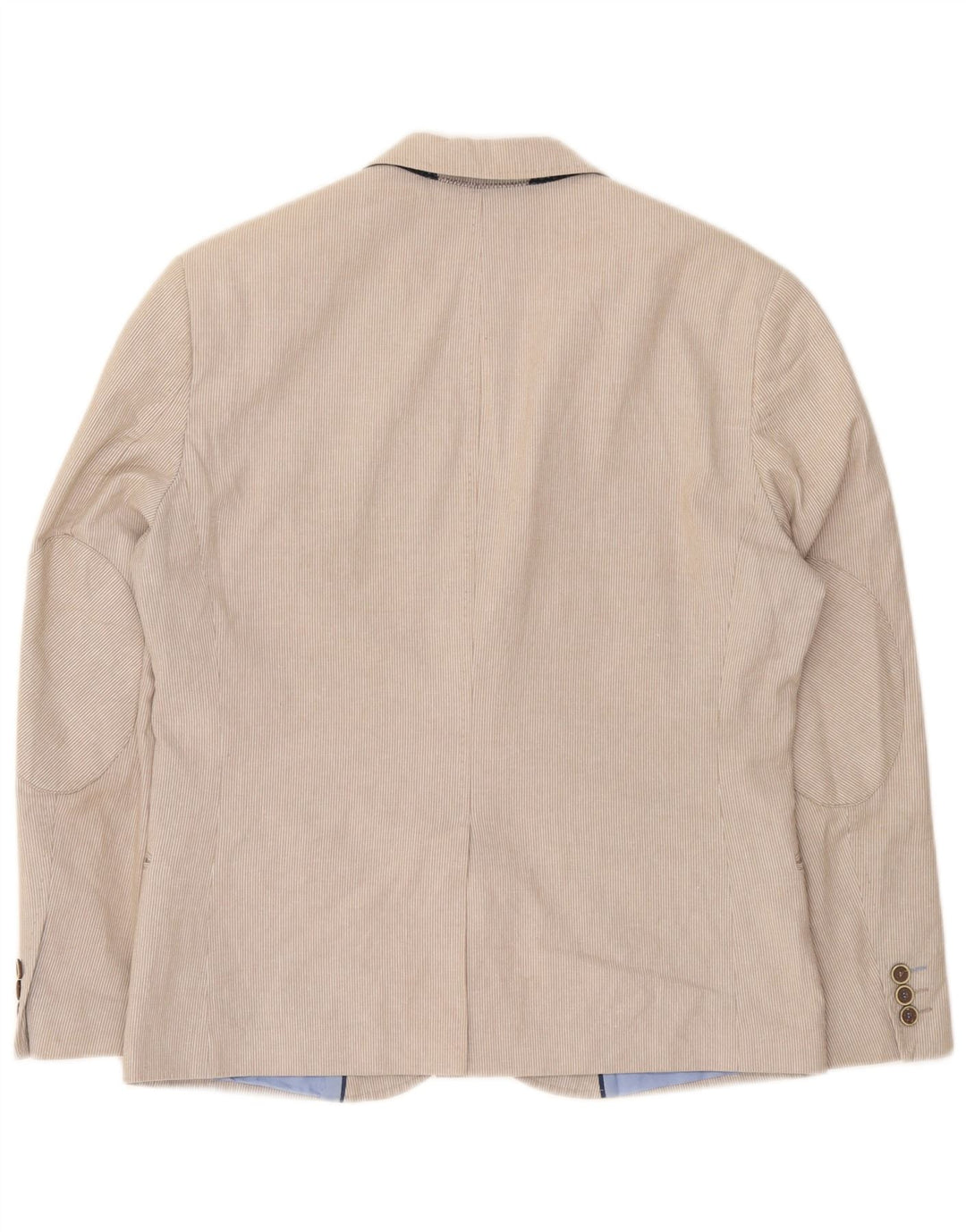 Marks & Spencer Chaqueta tipo blazer de 2 botones para hombre EU 50 Large Beige Pinstripe