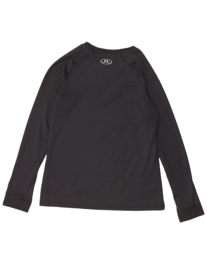 UNDER ARMOUR Camiseta Heat Gear para mujer de manga larga Reino Unido 14 Mediano Negro