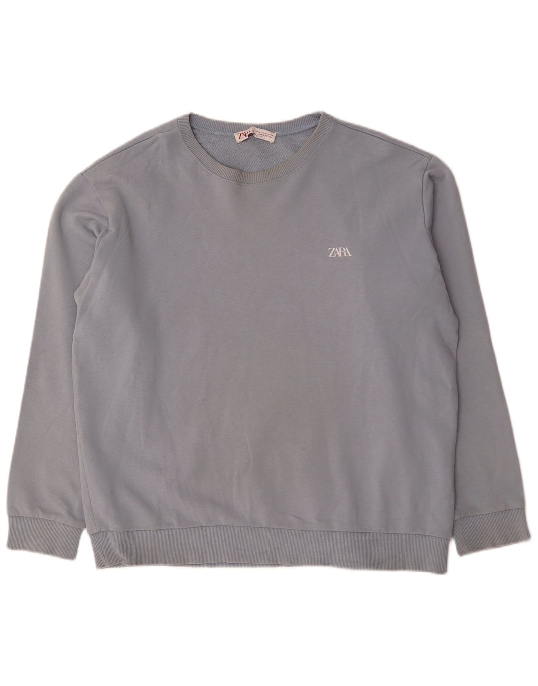 Zara Hombre Sudadera Jumper XL Azul Algodón
