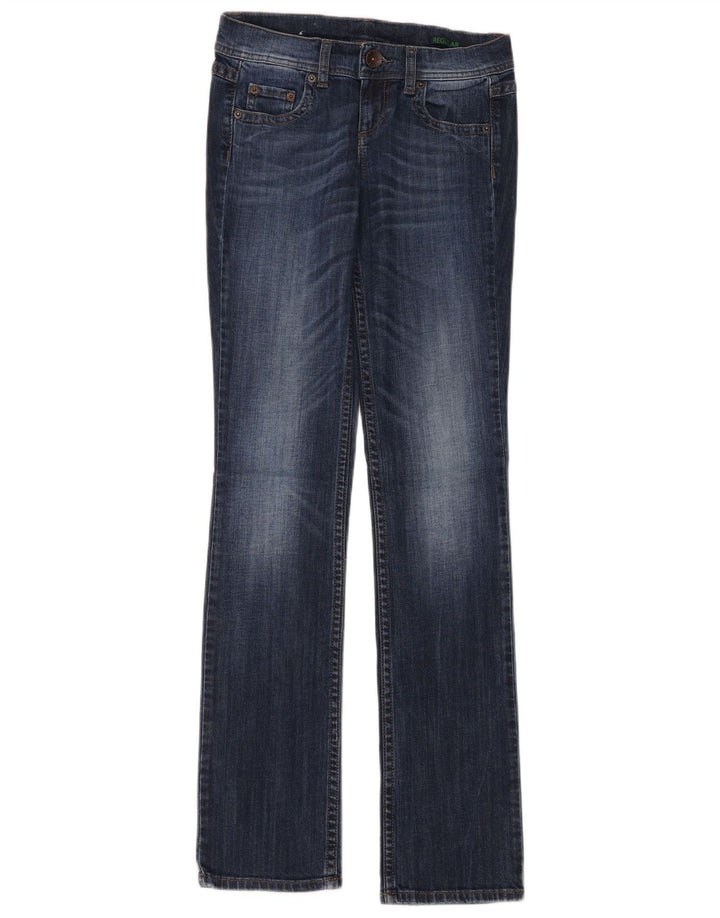 Vaqueros Bootcut Mujer Benetton W26 L34 Azul Algodón