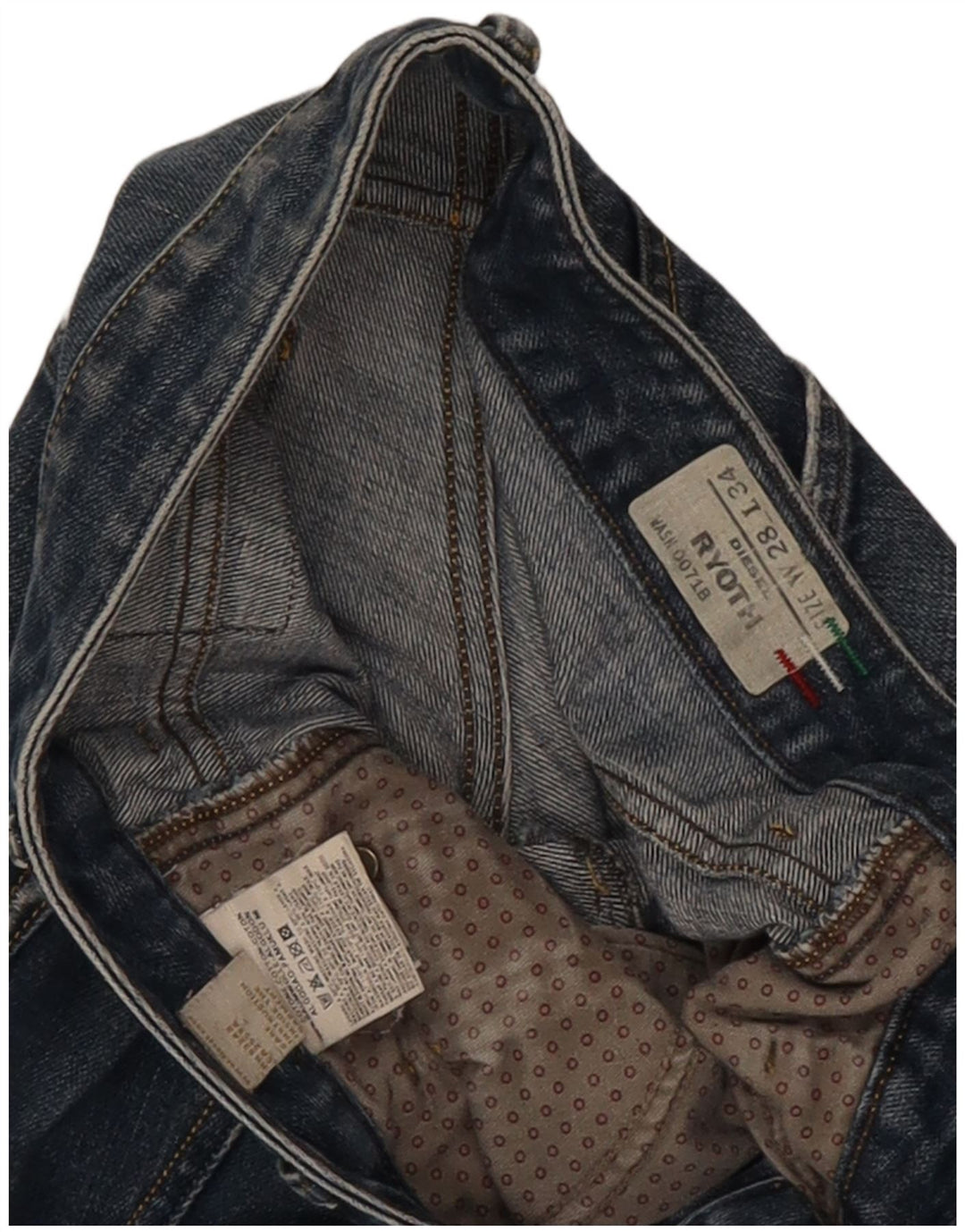 Diesel Mujer Ryoth Bootcut Jeans W28 L30 Algodón Azul