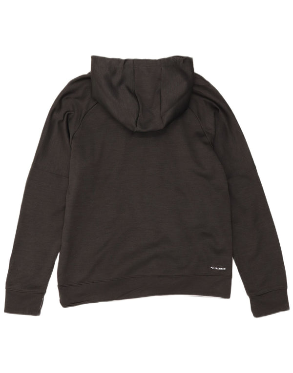 Adidas Climawarm Graphic Sudadera con capucha para mujer, talla 40, talla grande, color negro