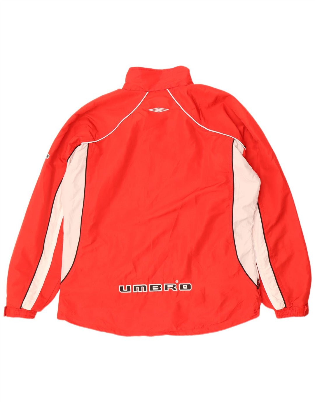 Umbro Chaqueta superior de chándal con gráfico para hombre XL Poliéster color block rojo
