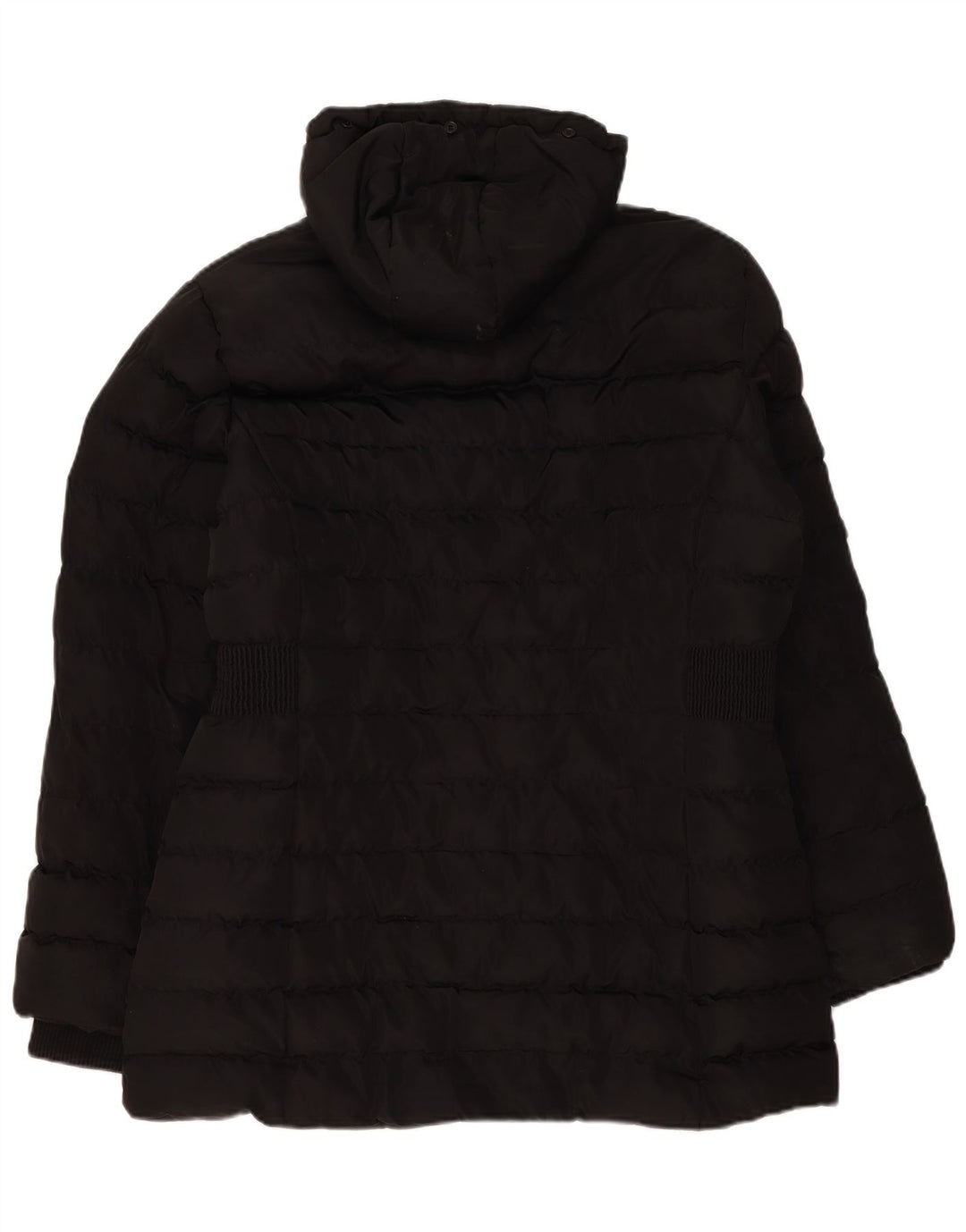 Kangol Abrigo acolchado con capucha para mujer UK 46 Large Poliéster negro