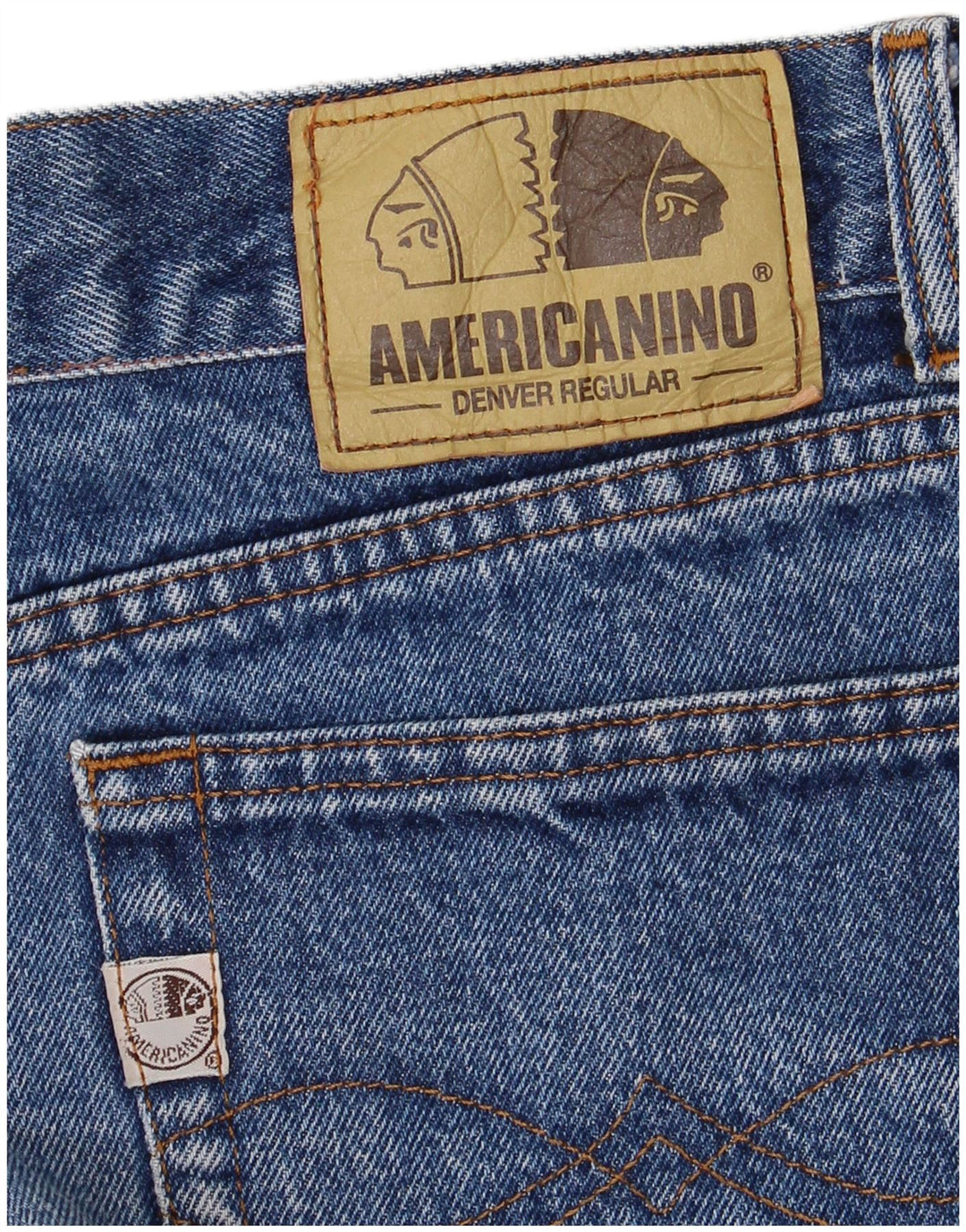 AMERICANINO Vaqueros rectos para hombre W34 L28 Azul
