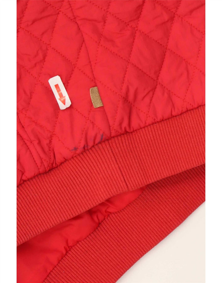 Chaqueta acolchada con capucha Timberland para mujer UK 44 Medium Red Nylon