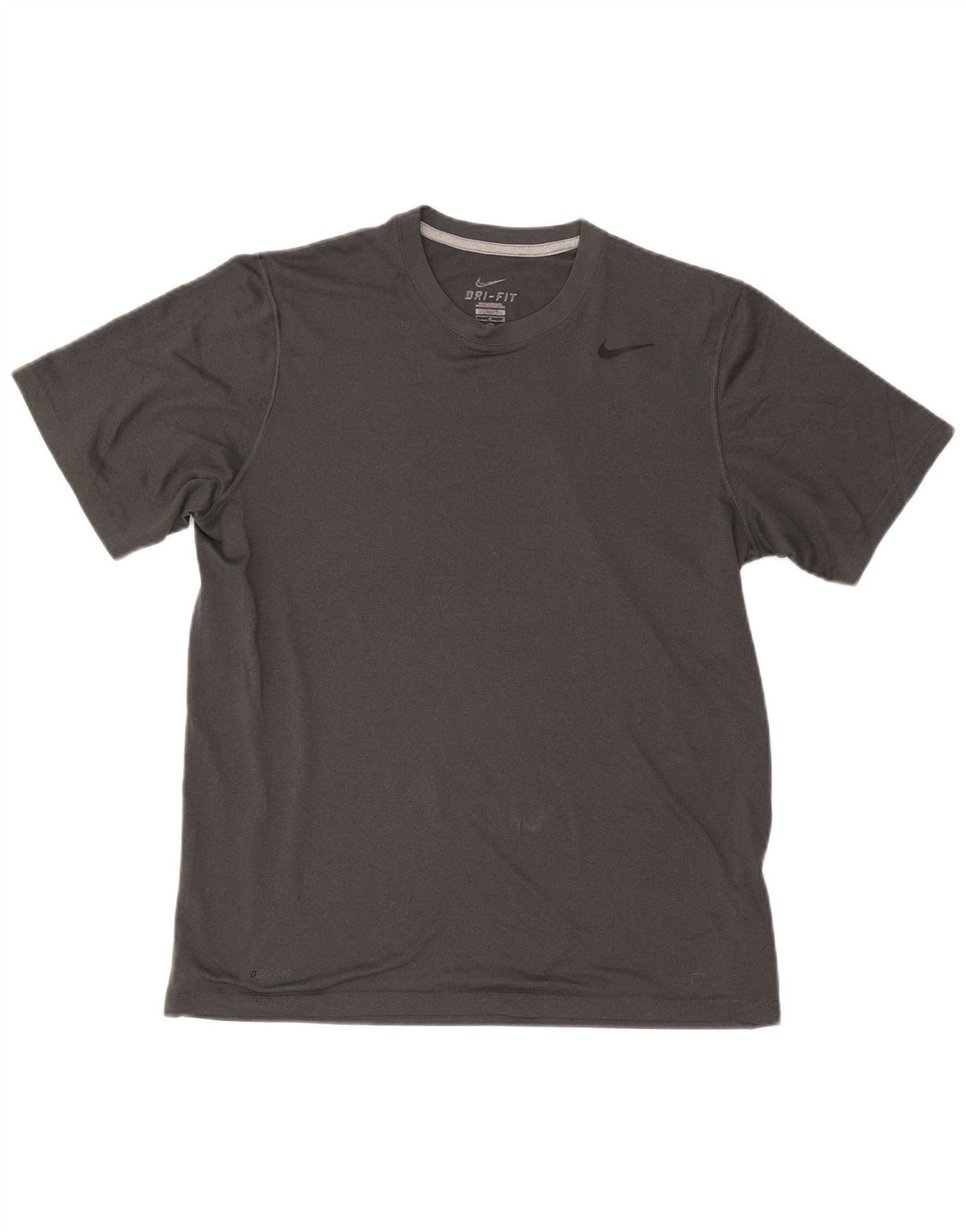 Camiseta Nike Dri Fit para hombre Top poliéster gris grande