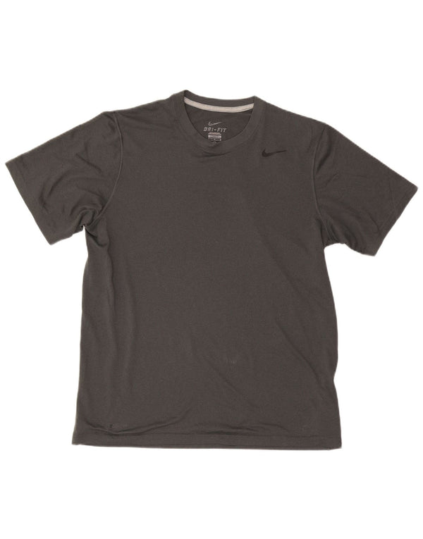Camiseta Nike Dri Fit para hombre Top poliéster gris grande