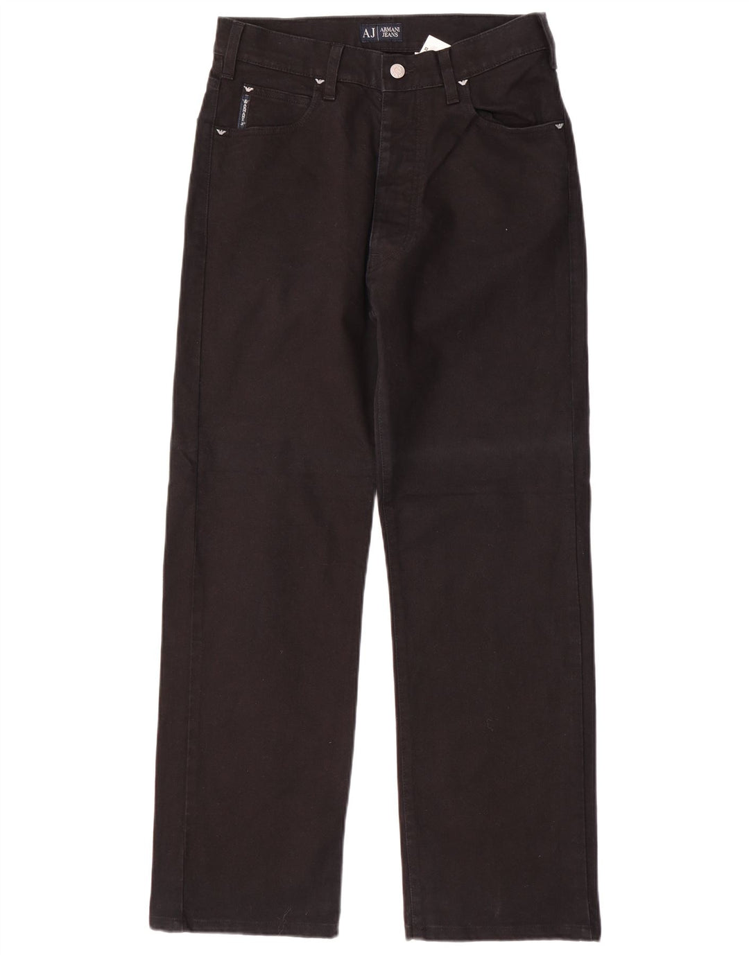 ARMANI Vaqueros rectos para hombre W30 L30 Algodón negro