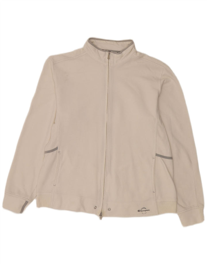 Champion Chaqueta de chándal Easy Fit para hombre XL Algodón blanco