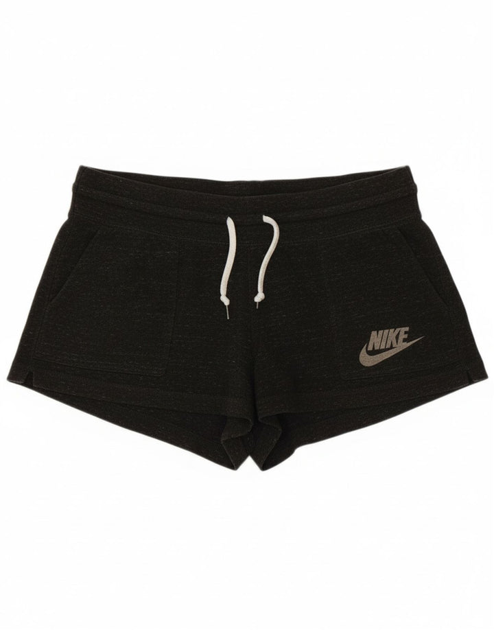 Nike - Pantalones cortos deportivos para mujer, talla 44, color gris medio moteado