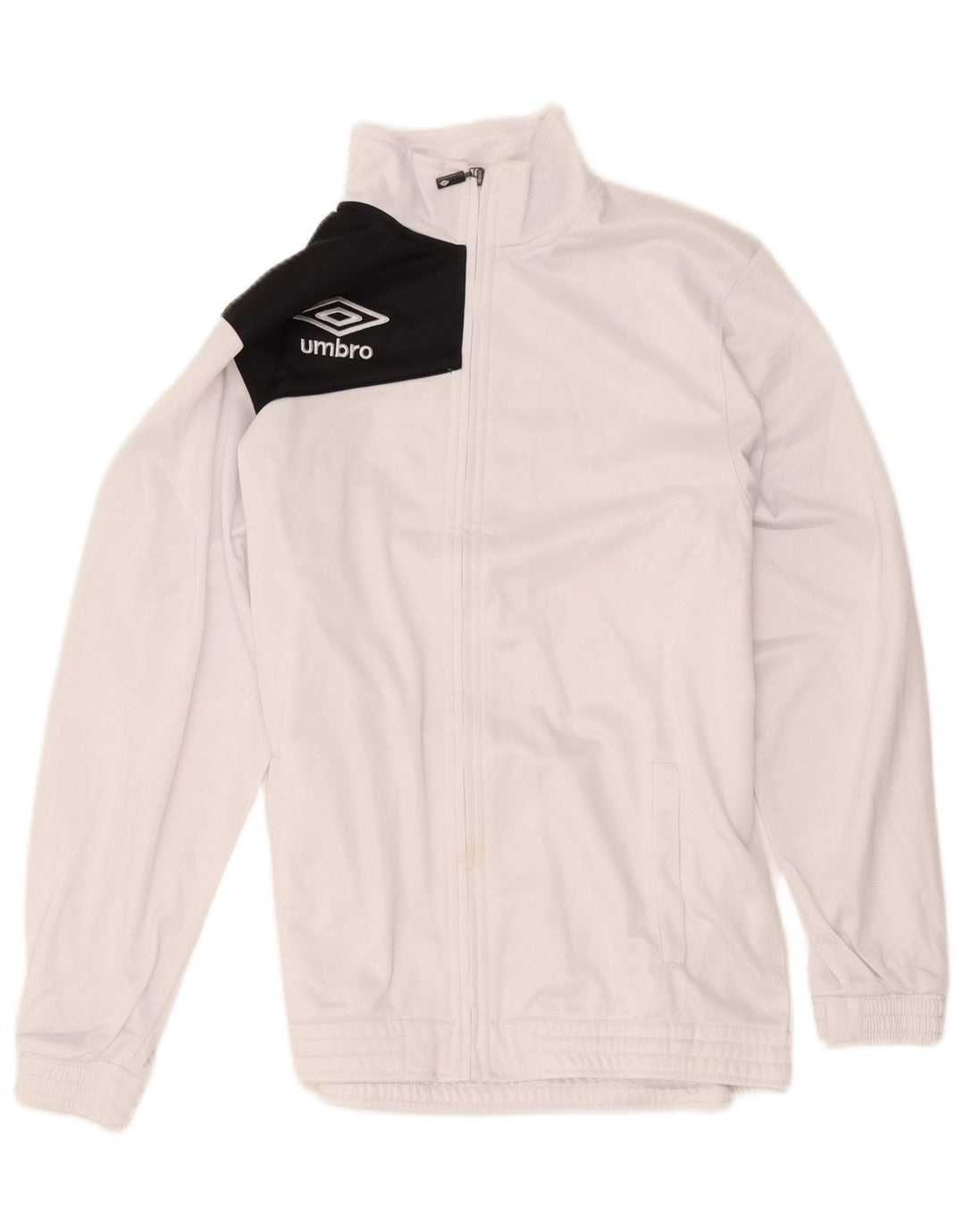 Umbro Hombre Chándal Top Chaqueta Grande Blanco Colorblock Poliéster