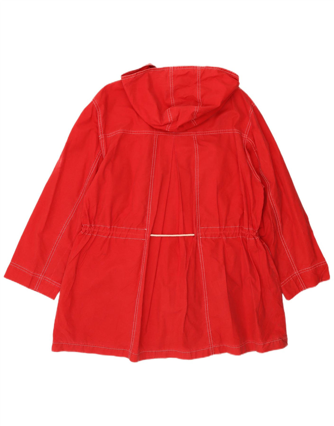 MASH Chaqueta utilitaria con capucha de gran tamaño para mujer Reino Unido 14 Algodón rojo mediano