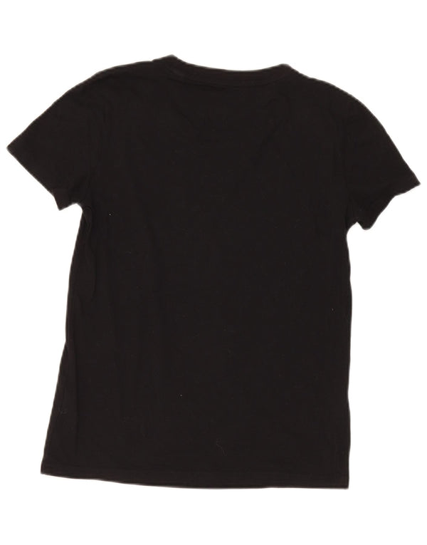 Adidas Camiseta gráfica para mujer Top UK 8/10 Small Black Cotton