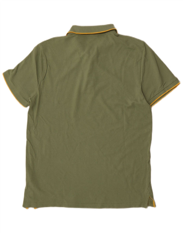 Maui and Sons Polo para hombre de algodón caqui medio