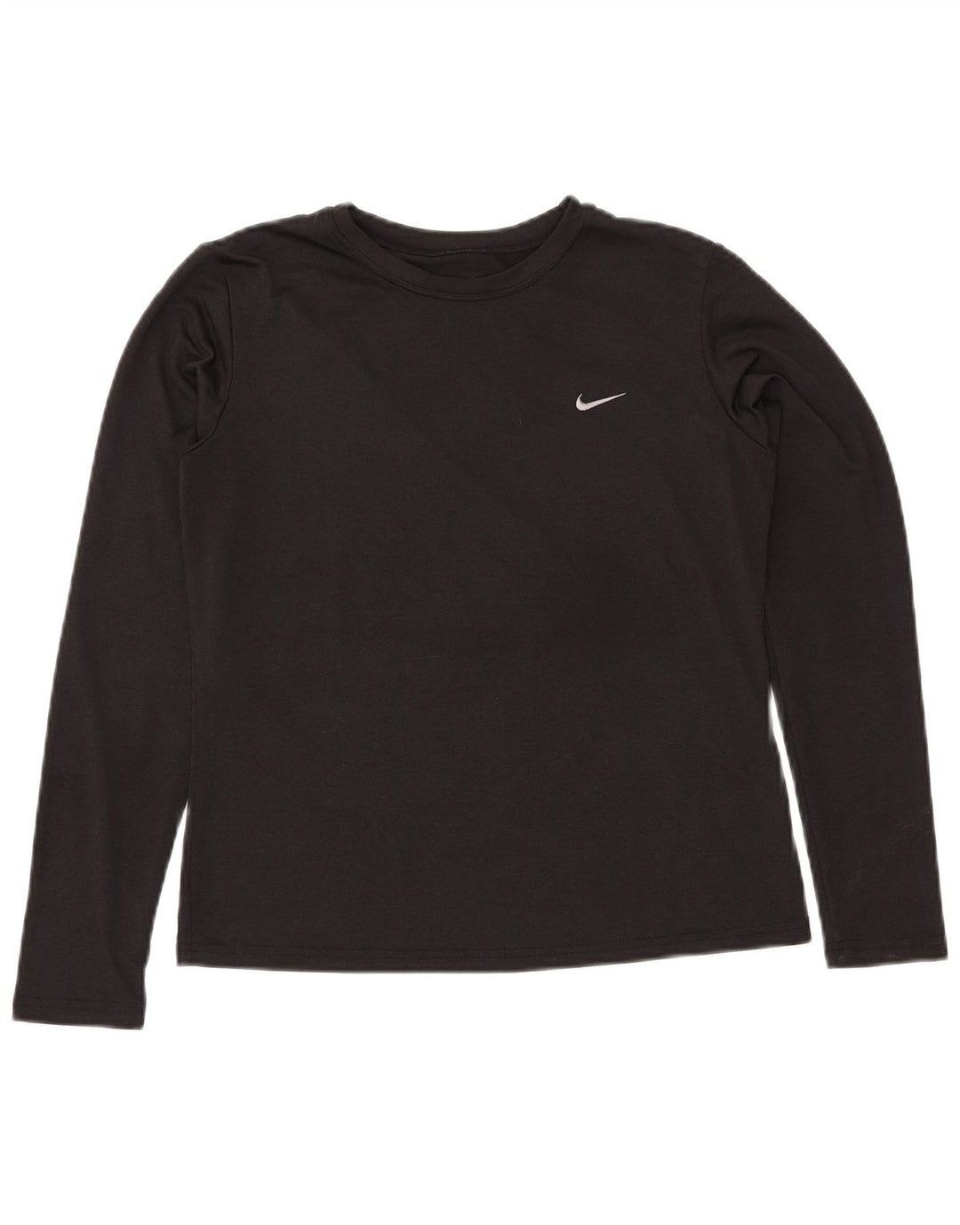 NIKE Mujer Dri Fit Top Manga Larga US 8/10 Mediano Negro Poliéster