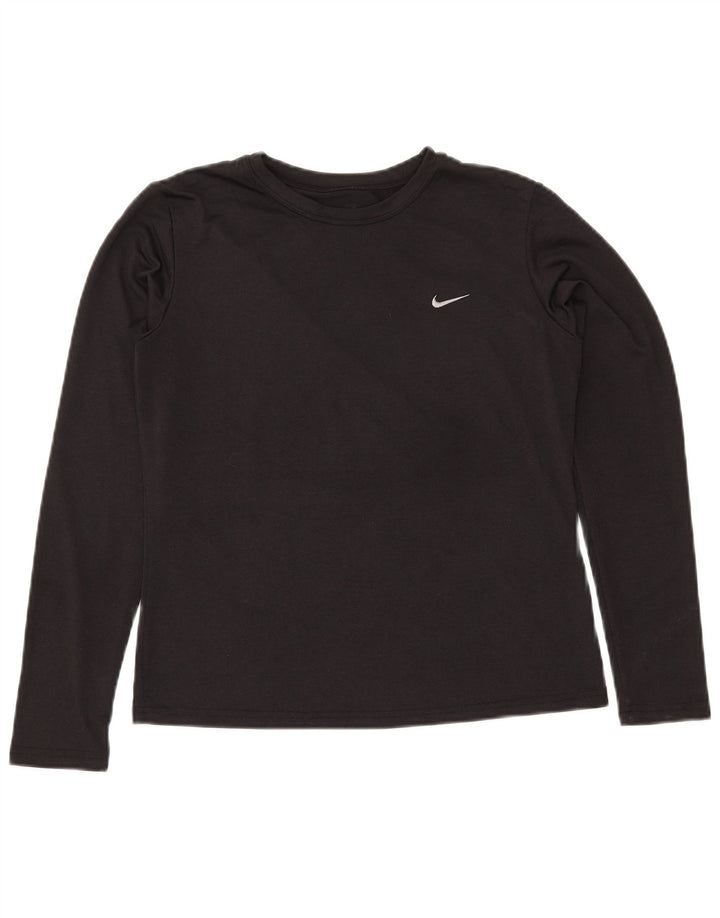 NIKE Mujer Dri Fit Top Manga Larga US 8/10 Mediano Negro Poliéster