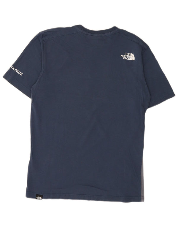The North Face Camiseta gráfica para hombre Top XS Azul marino Colorblock Algodón