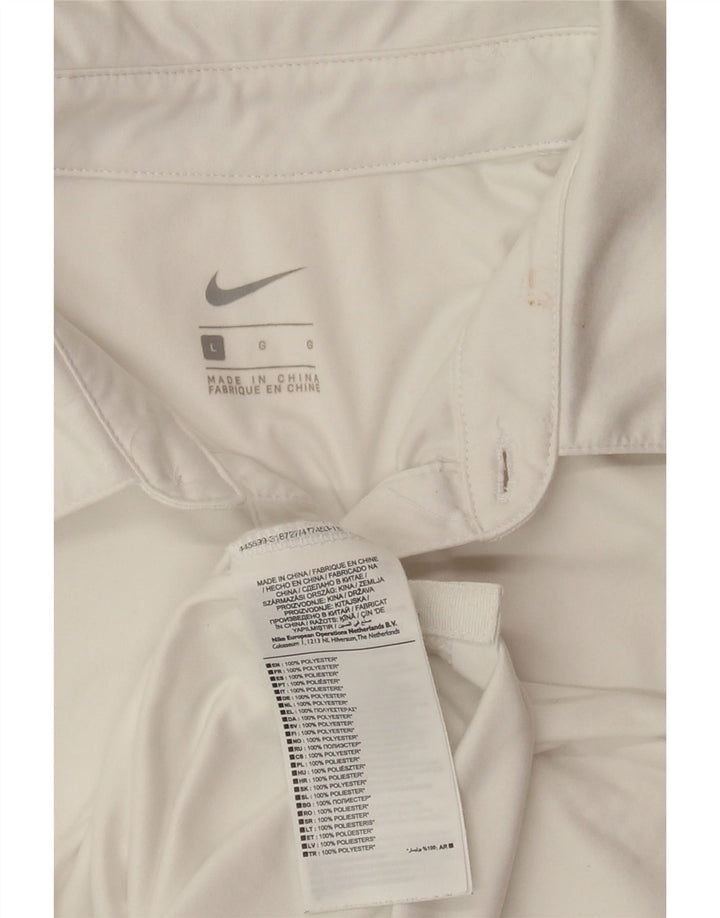 Polo NIKE Hombre Grande Poliéster Blanco
