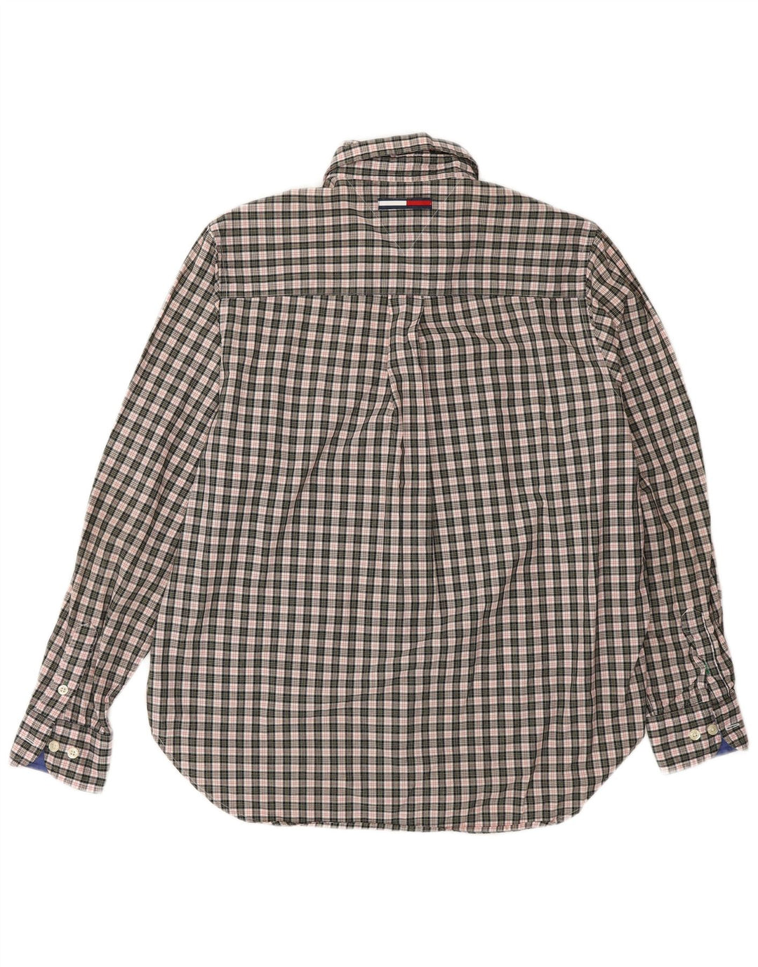 TOMMY HILFIGER Camisa para mujer US 8 Algodón a cuadros gris medio