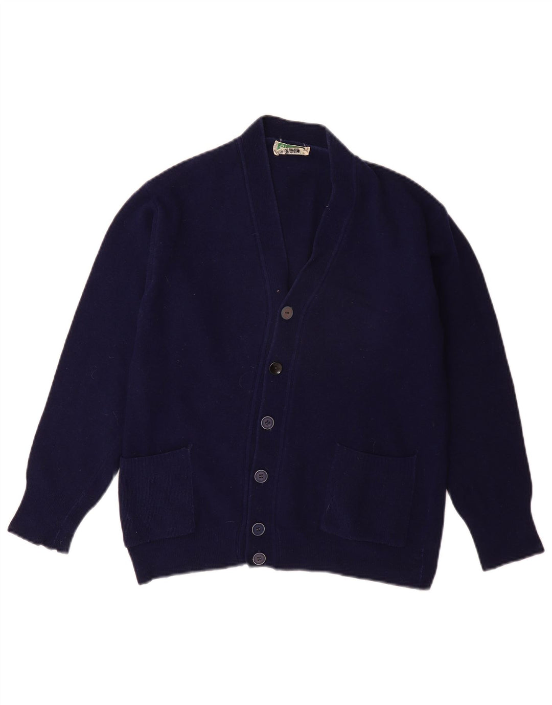 BENETTON Jersey Niño 13-14 Años Lana Azul Marino