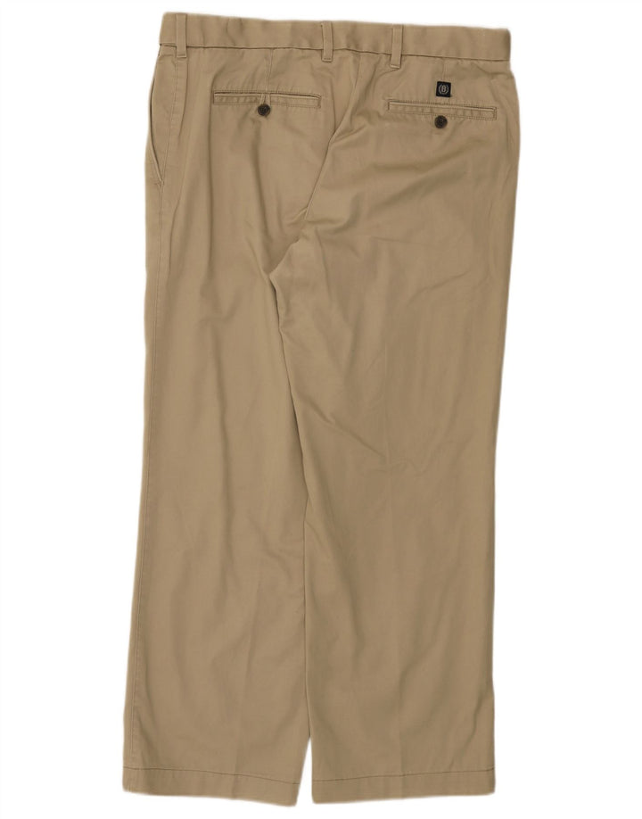 MARKS & SPENCER Pantalón chino recto para hombre W34 L29 Algodón beige