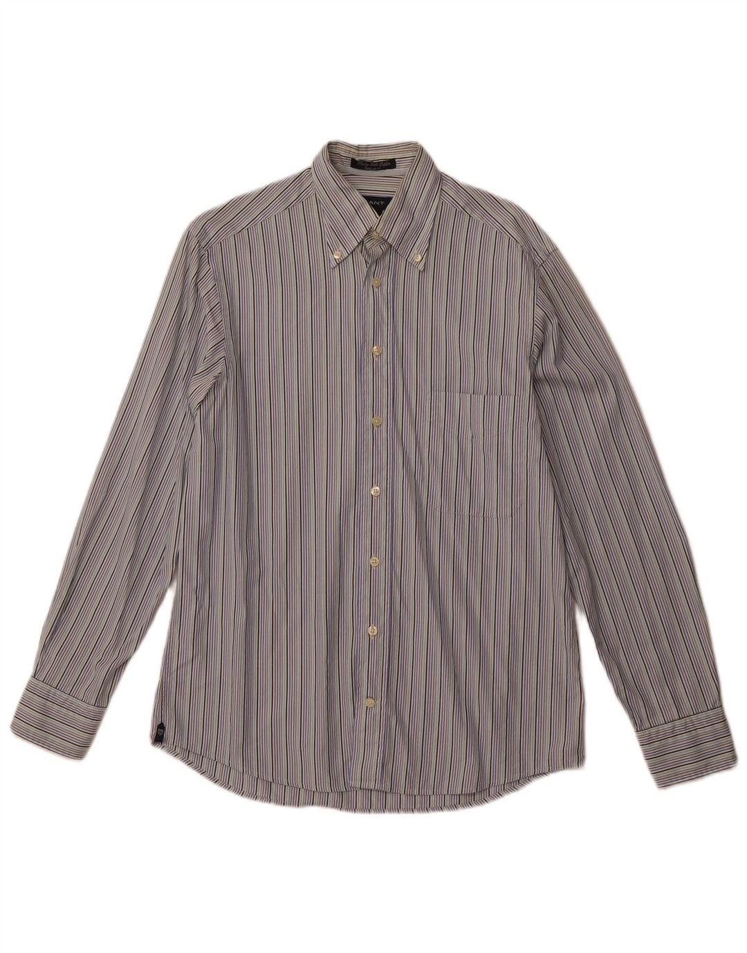 GANT Camisa De Hombre Small De Algodón A Rayas Multicolor